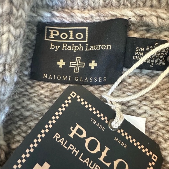 Naiomi Glasses x PRL Polo Ralph Lauren Wool Sweater Cardigan NWT S/M - Picture 6 of 14